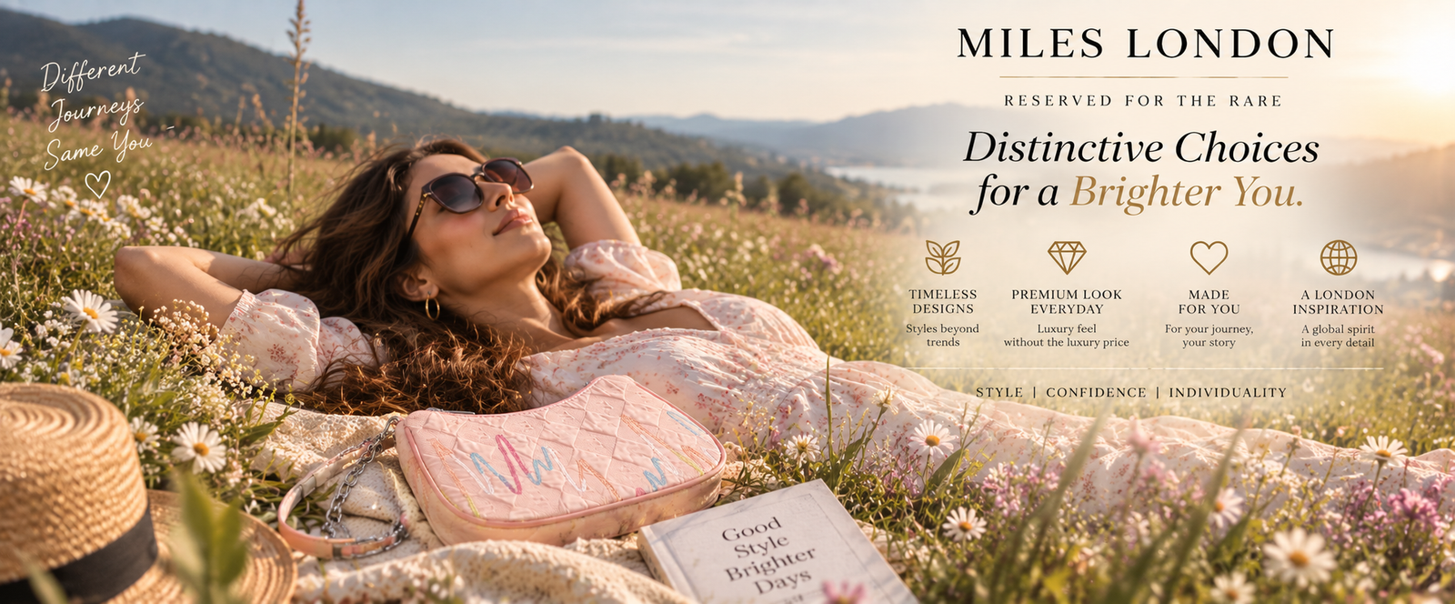 Miles London third homepage campaign banner